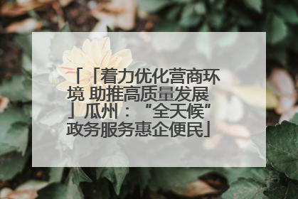 「着力优化营商环境 助推高质量发展」瓜州：“全天候”政务服务惠企便民