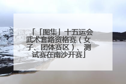 「图集」十五运会武术套路资格赛（女子、团体赛区）、测试赛在南沙开赛