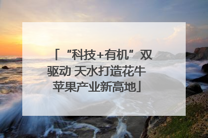 “科技+有机”双驱动 天水打造花牛苹果产业新高地