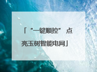 “一键顺控” 点亮玉树智能电网