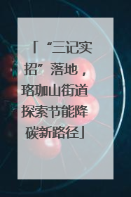 “三记实招”落地，珞珈山街道探索节能降碳新路径