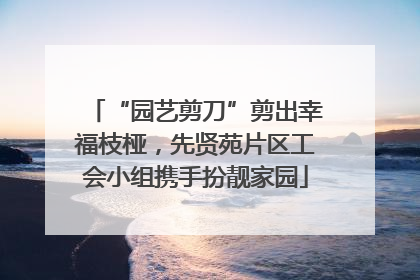 “园艺剪刀”剪出幸福枝桠，先贤苑片区工会小组携手扮靓家园