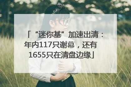 “迷你基”加速出清：年内117只谢幕，还有1655只在清盘边缘