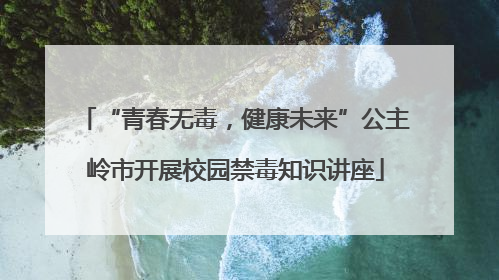“青春无毒，健康未来”公主岭市开展校园禁毒知识讲座