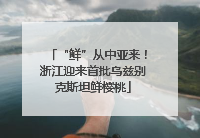 “鲜”从中亚来！浙江迎来首批乌兹别克斯坦鲜樱桃
