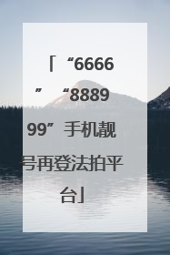 “6666”“888999”手机靓号再登法拍平台