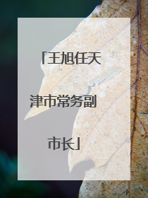 王旭任天津市常务副市长