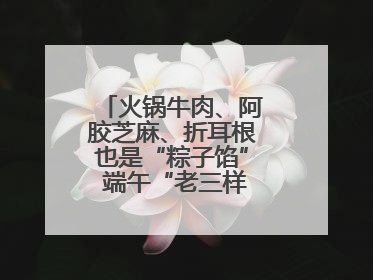 火锅牛肉、阿胶芝麻、折耳根也是“粽子馅” 端午“老三样”玩出新花样