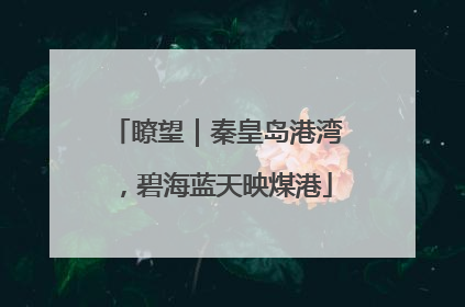 瞭望｜秦皇岛港湾，碧海蓝天映煤港