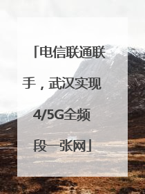 电信联通联手，武汉实现4/5G全频段一张网