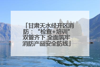 甘肃天水经开区消防：“检查+培训”双管齐下 全面筑牢消防产品安全防线