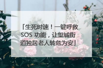 生死时速！一键呼救 SOS 功能，让望城街道独居老人转危为安
