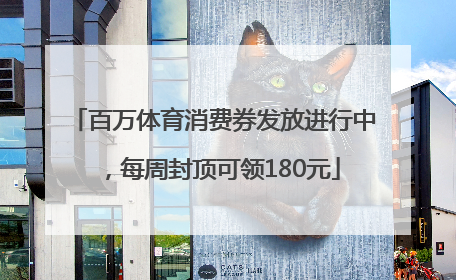 百万体育消费券发放进行中，每周封顶可领180元
