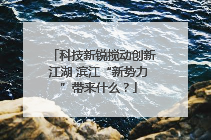 科技新锐搅动创新江湖 滨江“新势力”带来什么？