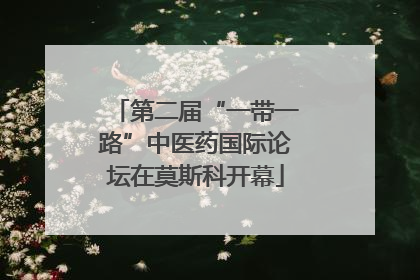 第二届“一带一路”中医药国际论坛在莫斯科开幕