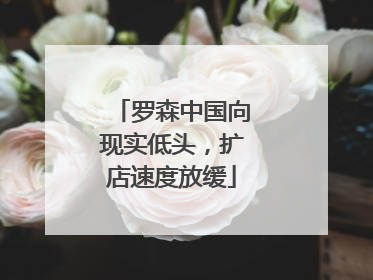 罗森中国向现实低头，扩店速度放缓