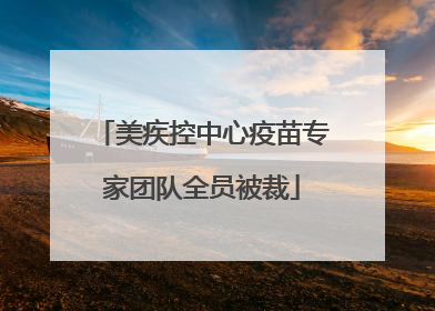 美疾控中心疫苗专家团队全员被裁