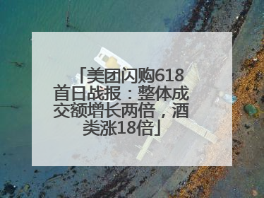美团闪购618首日战报：整体成交额增长两倍，酒类涨18倍