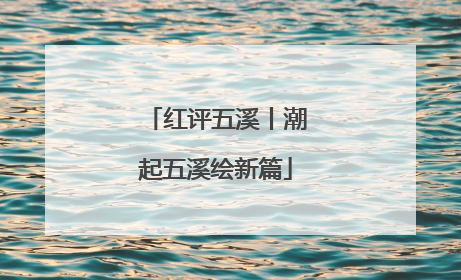红评五溪丨潮起五溪绘新篇