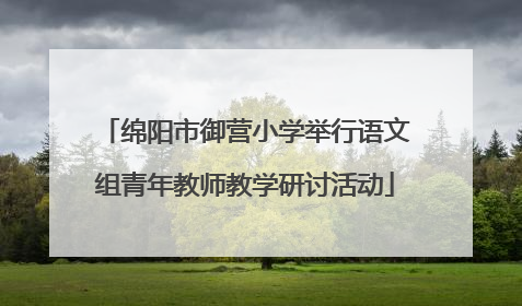 绵阳市御营小学举行语文组青年教师教学研讨活动