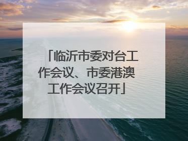 临沂市委对台工作会议、市委港澳工作会议召开