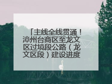 主线全线贯通！漳州台商区至龙文区过境段公路（龙文区段）建设进度条刷新