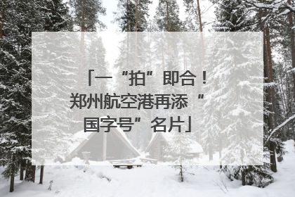一“拍”即合！郑州航空港再添“国字号”名片