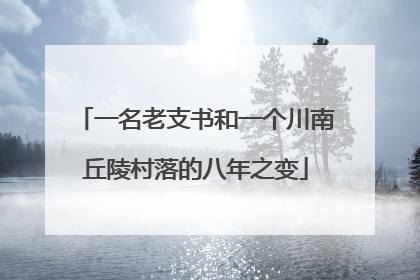 一名老支书和一个川南丘陵村落的八年之变