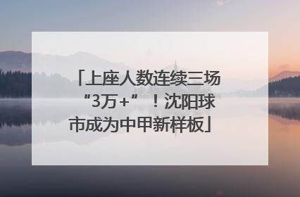 上座人数连续三场“3万+”！沈阳球市成为中甲新样板
