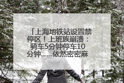 上海地铁站设置禁停区！上班族崩溃：骑车5分钟停车10分钟……依然密密麻麻无从下脚？