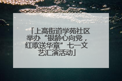 上高街道学苑社区举办“银龄心向党，红歌送华章”七一文艺汇演活动