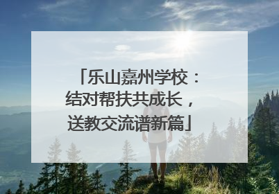 乐山嘉州学校：结对帮扶共成长，送教交流谱新篇