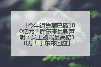 今年销售额已破100亿元！胖东来最新声明：员工被骂最高赔10万！于东来回应