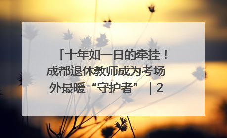 十年如一日的牵挂！成都退休教师成为考场外最暖“守护者”｜2025四川高考