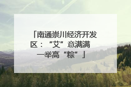南通崇川经济开发区：“艾”意满满 一举高“粽”