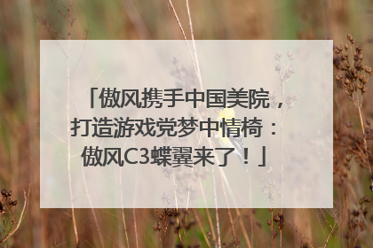 傲风携手中国美院，打造游戏党梦中情椅：傲风C3蝶翼来了！