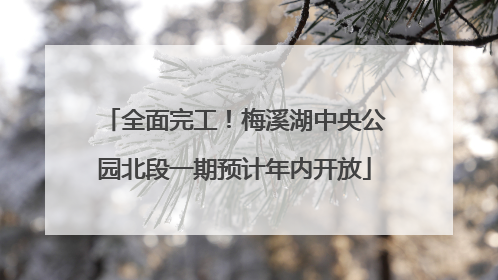 全面完工！梅溪湖中央公园北段一期预计年内开放