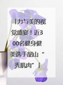 力与美的视觉盛宴！近300名健身健美选手韶山“秀肌肉”