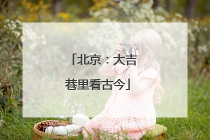 北京：大吉巷里看古今
