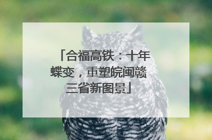 合福高铁：十年蝶变，重塑皖闽赣三省新图景