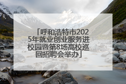 呼和浩特市2025年就业创业服务进校园暨第8场高校巡回招聘会举办