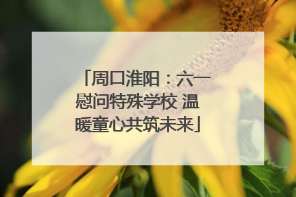 周口淮阳：六一慰问特殊学校 温暖童心共筑未来