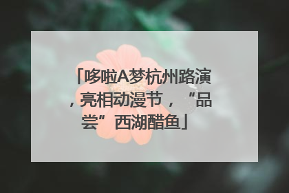 哆啦A梦杭州路演，亮相动漫节，“品尝”西湖醋鱼