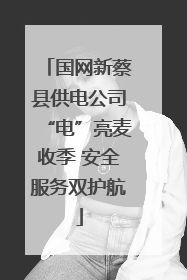 国网新蔡县供电公司“电”亮麦收季 安全服务双护航