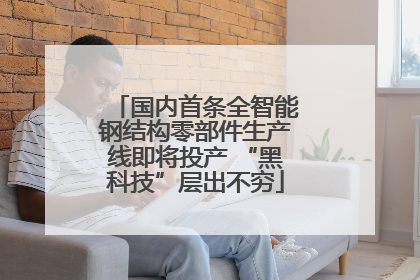 国内首条全智能钢结构零部件生产线即将投产 “黑科技”层出不穷
