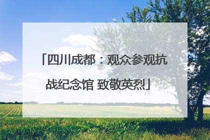 四川成都：观众参观抗战纪念馆 致敬英烈