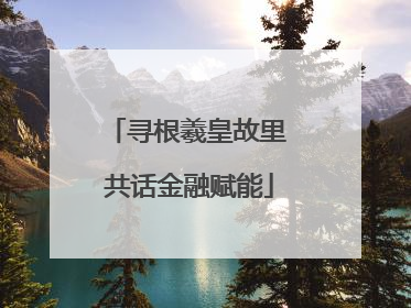 寻根羲皇故里 共话金融赋能