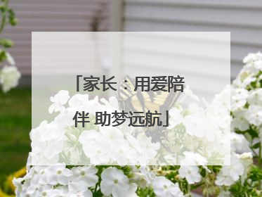 家长：用爱陪伴 助梦远航