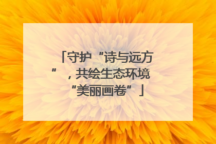 守护“诗与远方”，共绘生态环境“美丽画卷”