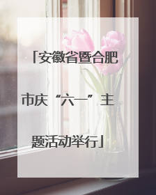 安徽省暨合肥市庆“六一”主题活动举行